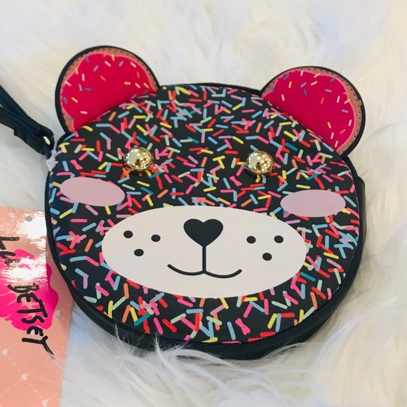 BETSEY JOHNSON Sprinkles Teddy Bear Wristlet - Picture 2 of 5